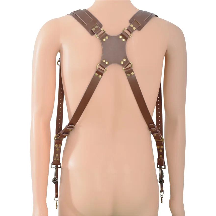 New Leather Camera Shoulder Strap Outdoor Digital Photography Equipment SLR Camera Shoulder Strap Double Shoulder