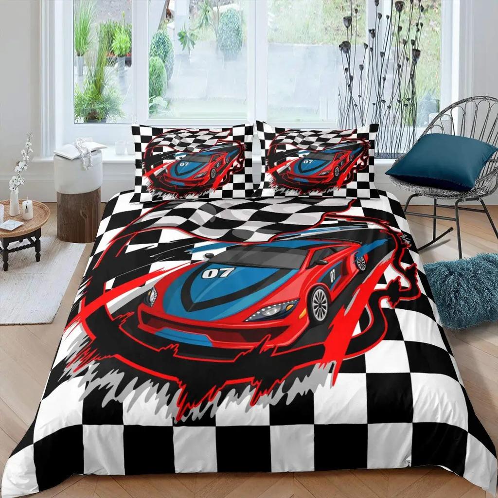 Hyper Car Printed Duvet Cover With Pillowcase Bedding Set Single Double Twin Full Queen King Size 2/3pcs Polyester Quilt Cover