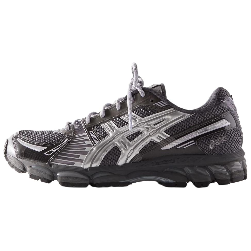 

new KITH x Asics GEL Kayano 12.1 Low Top Running Shoes Unisex Black Silver 42