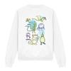 Jim Henson Unisex Adult Monster Doodles Sweatshirt