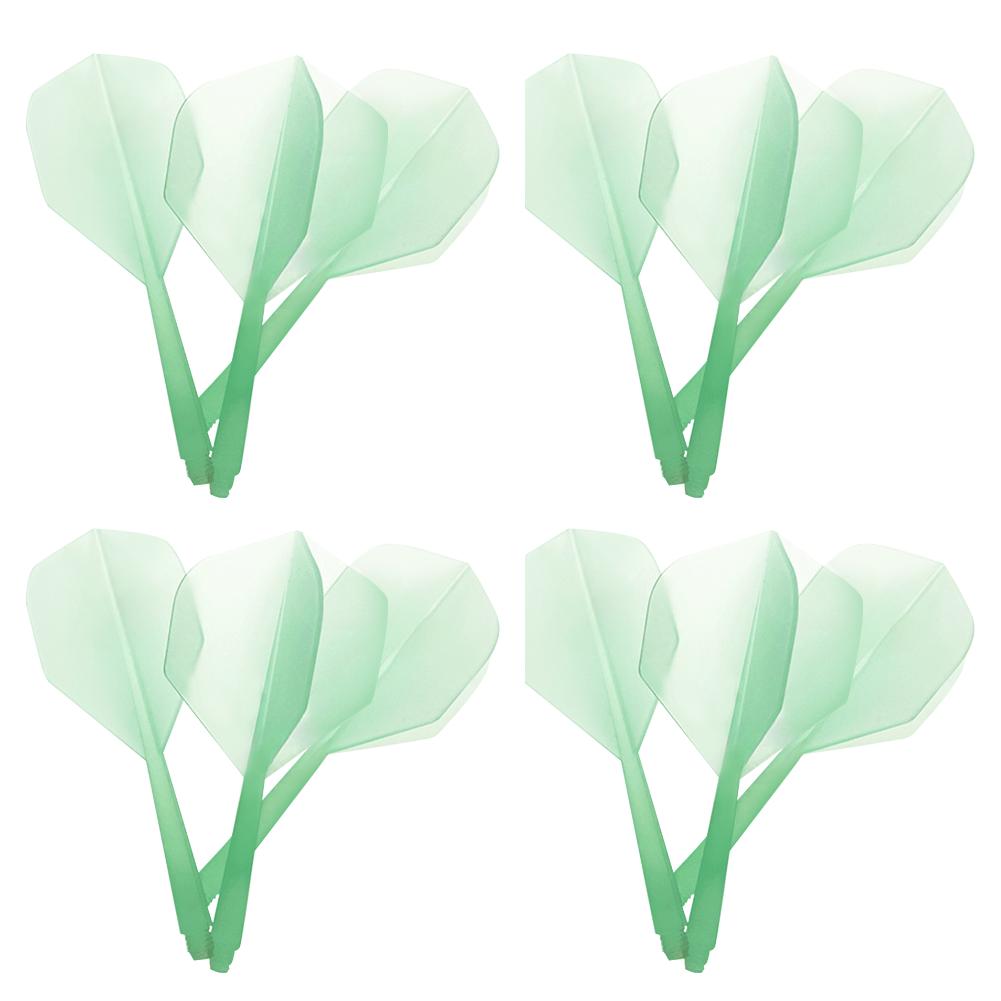 12-3PCS Professional Dart Flights 2BA Plastic Transparent Shafts Darts Anti-Drop Integrated Darts Flights for Indoor Outdoor