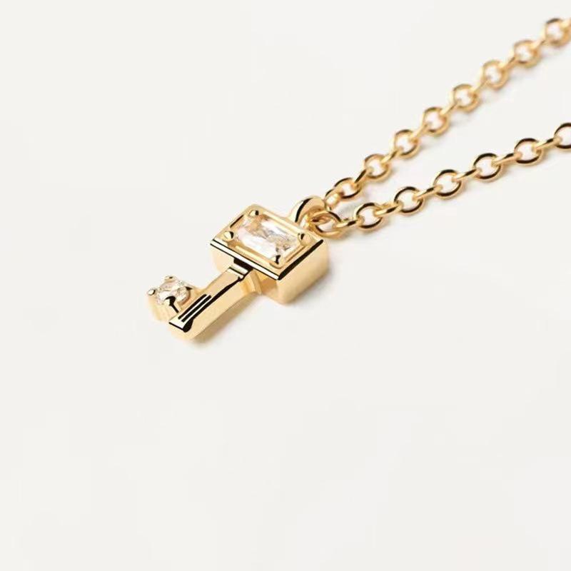 

Европейский и американский стиль, испанский дизайн, маленькое колье из позолоченного K-золота для женщин - цепочка для ключицы Electroplated Real Gold