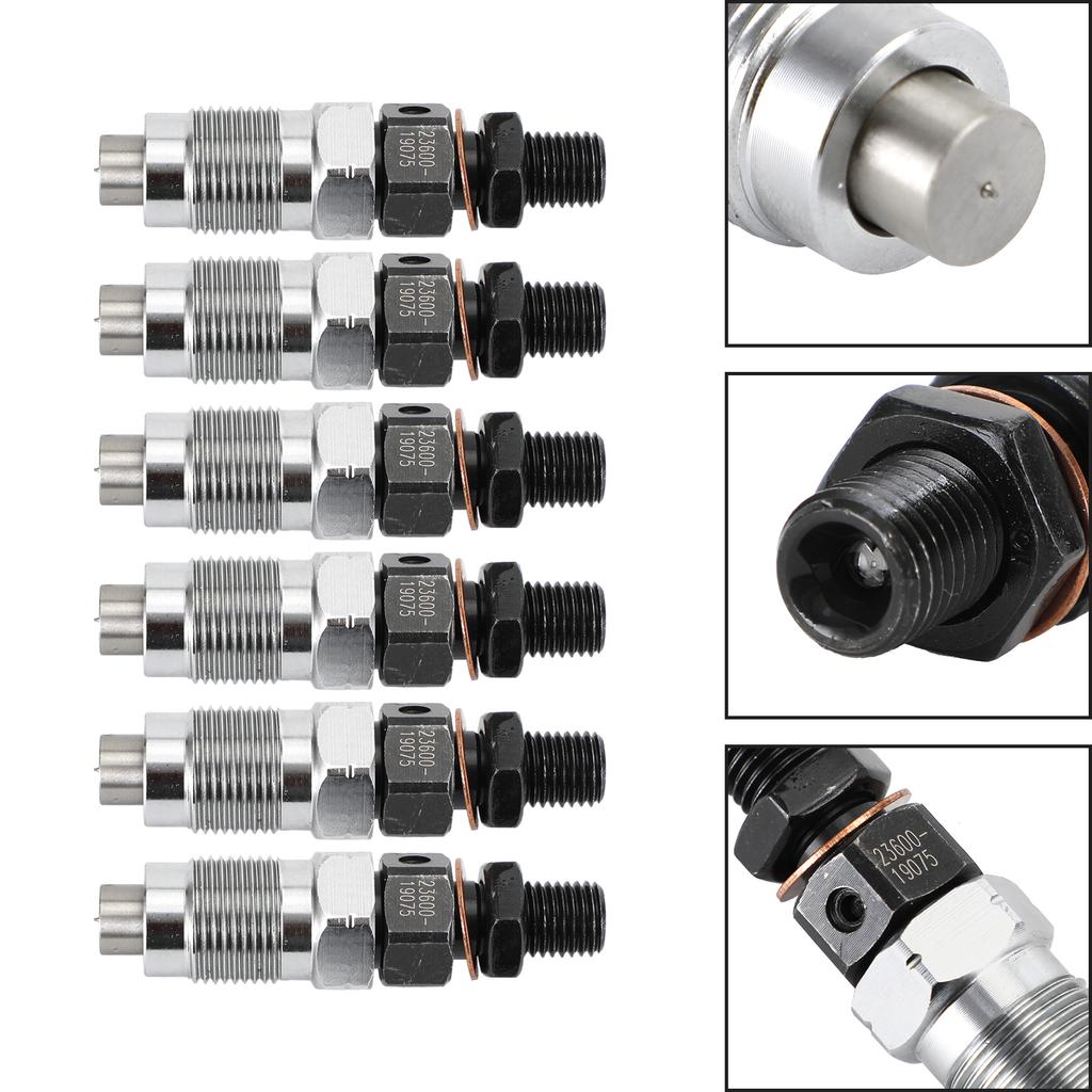 6 Stück Einspritzdüsen 23600-19075 passend für Toyota HZJ105 HZJ75 HZJ78 HZJ79 1990-2007