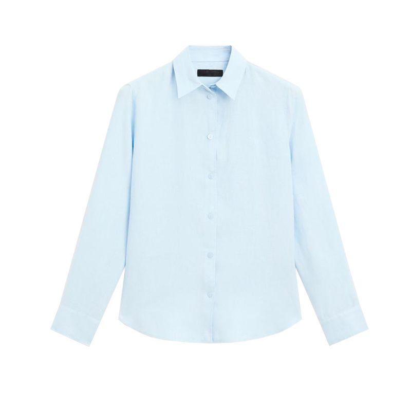 MD Spring and Summer New Women Clothes High-Tech Sense and Diligent Style All-Match Elegant Linen Blend Long Sleeve Shirts 5130530