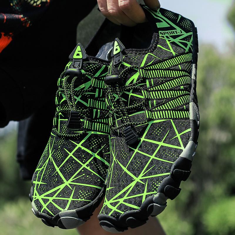 Herren Strandschuhe Leicht Schnelltrocknend Wassersneaker Fünf Zehen Atmungsaktiv Surfen Schnorcheln Paar Bachlaufschuhe