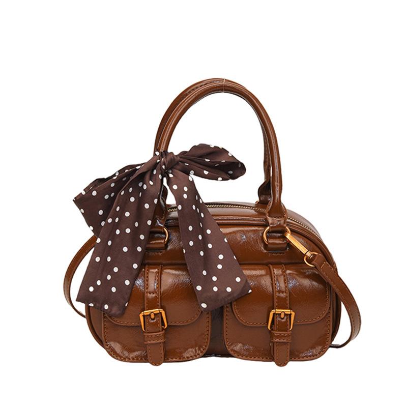 

Премиальная ретро маленькая сумка Maillard женская 2025 новая осенне-зимняя на плечо, подмышку, сумочка светло-коричневого