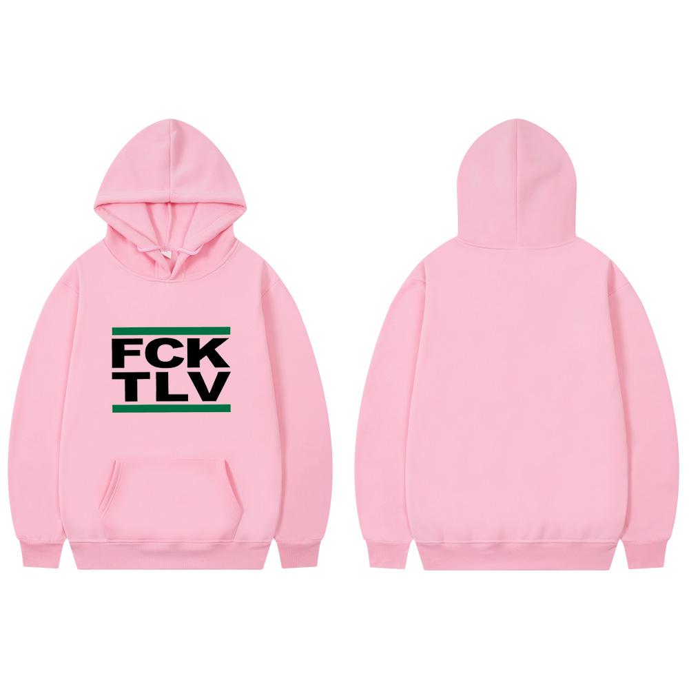 FCK TLV 2D Print Sweatshirts Women Unisex Fashion Hoodie 
