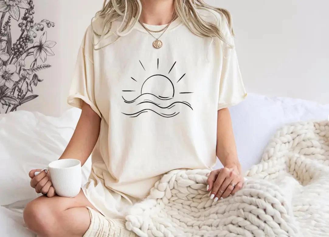 Sun T-Shirt, Sunshine Tee Shirt, Summer Shirt, Beach Shirts, Summer Shirt, M