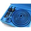19-127mm Hole Saw Set Saw Cup Wood Crown Drill Bit for Gypsum Board Wood Plastic Density Board Metal Woodworking Tools (Color : A, Size : Blue 13PCS