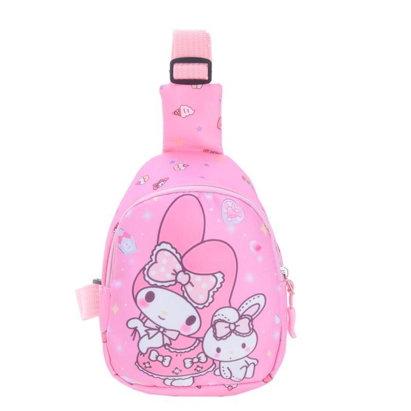 Adorable Cartoon Kids Crossbody Bag Lightweight Nylon For Girls In Trendy Styles
