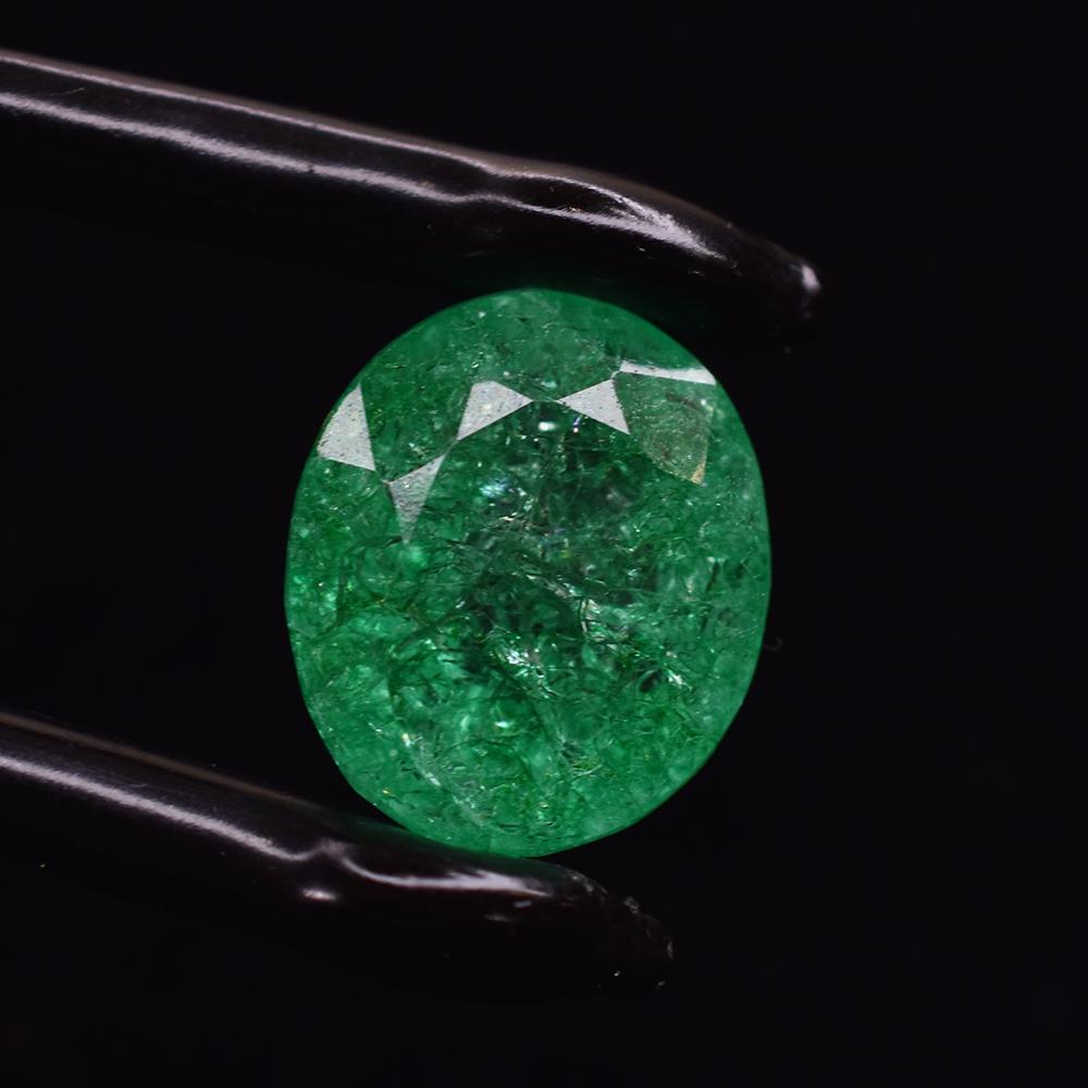 Flawless A+ Quality Natural Oval Cut Green Emerald Gemstone 19.15 Ct Certified