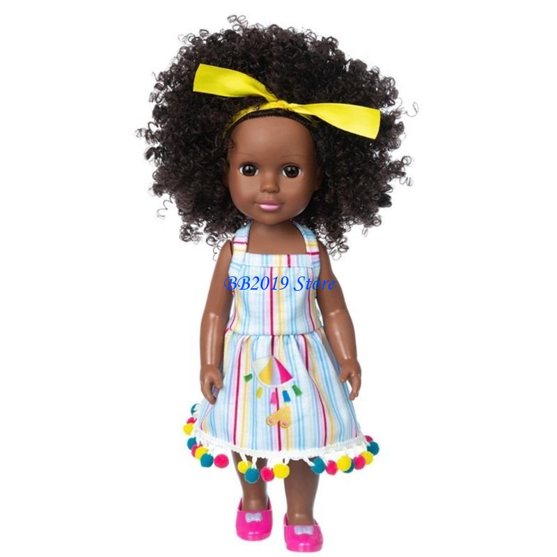 Q0Kb Simulation African Doll Fashion Black Doll Life Like Reborns That Looks Real
