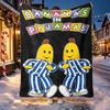 Bananas in Pyjamas Pattern Blanket for Home Decoration, Bed, Sofa, Car Travel, Camping, Suitable for All Seasons, Birthday Christmas Gift