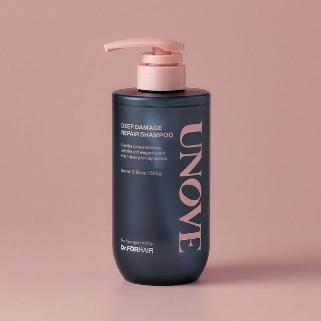 Unove Shampooing en ampoule protéique pour réparation des dommages profonds 500 g