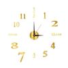 Modern Nordic Wall Clock Battery Powered Quiet Non-ticking Arabic Numerals Clock 3D Effect DIY Wall Clock for Living Room