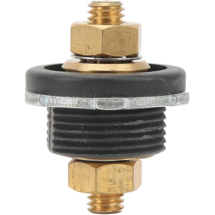 Battery Terminal Connector, Pack of 2 3/8in Thru Panel Battery Terminal Connector 250A Positive Negative Junction Stud Post for Cars RVs Ships Yachts