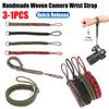 Handmade Woven Camera Wrist Strap Quick Release Camera Hand Strap with Safer Connector Wrist Lanyard for DSLR Mirrorless Camera