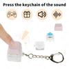 Nycklar Knapp Fidget Nyckelring Med Ljus Klicker Leksak Avslappnande Klämleksak