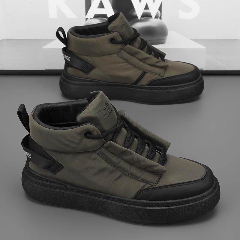 Men's shoes autumn and winter new men's medium and high-top casual fashion board shoes personalized platform tooling shoes men