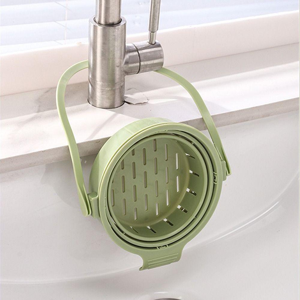 Retractable Fruit Washing Basket Hanging Food Strainer Filter  Kitchen Supplies
