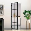 Vidaxl Interior Door, Black, 76X201.5 Cm, Glass and Aluminum