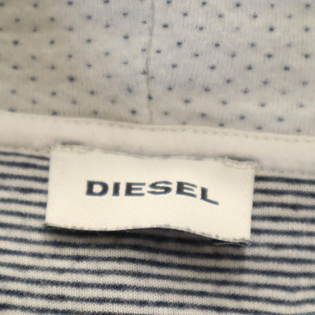 Diesel Long Sleeve Zip Hoodie L Gray Men's Used