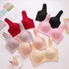 Large Size Front Button Underwear Gather Together for Breathability Comfortable Non Steel Ring Bra for Collecting Accessory Breasts