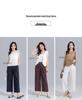 Guangmei Women’s High-Waist Linen Lyocell Wide-Leg Pants