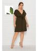 European Sexy Sleeveless V-Neck Elastic Waist Plus Size Dress