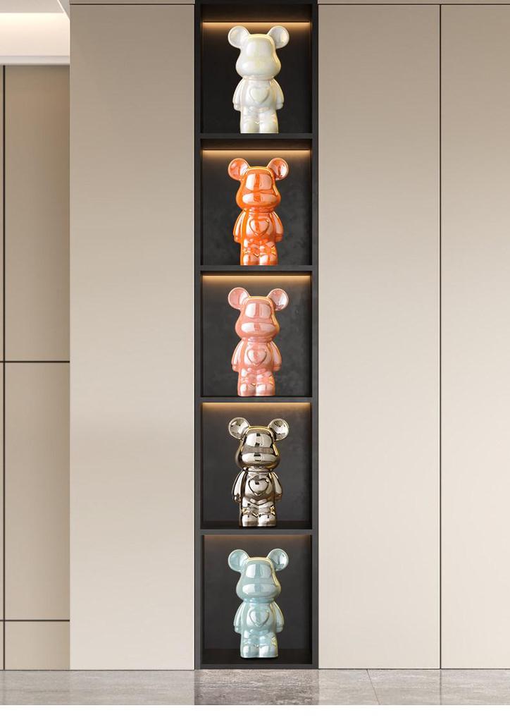 Light Luxury Violent Bear Ornament for TV Cabinet or Living Room Decor