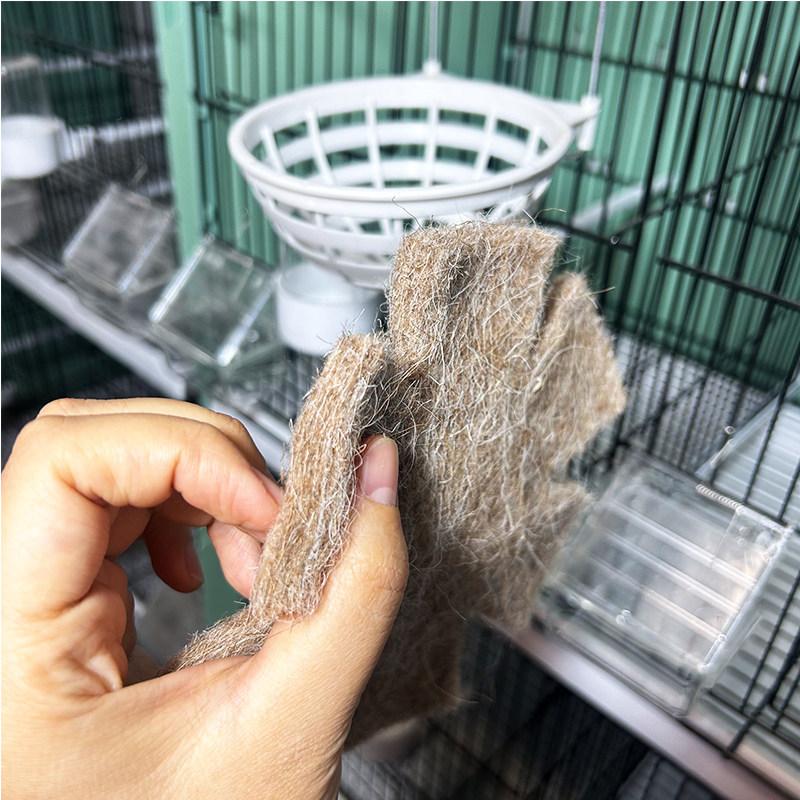 Warm Fiber Canary Bird Nest Hanging Breeding Hatching Bowl Small Bird Cage Bed Toy for Canaries Finches Parakeets
