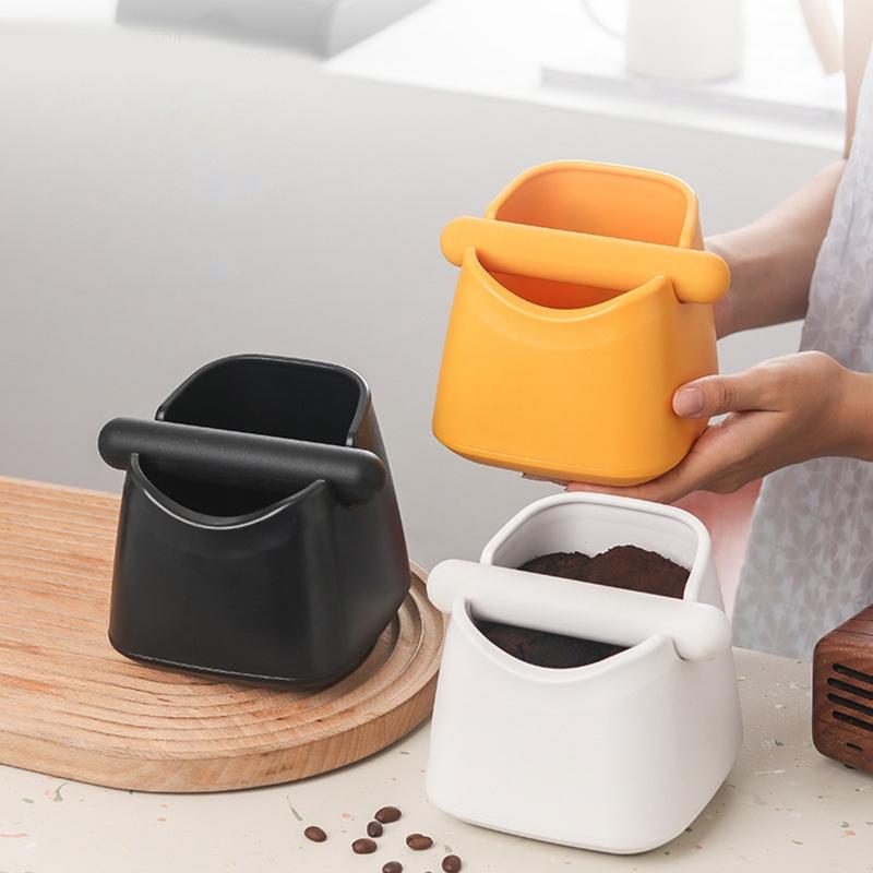 Non-Slip Coffee Grounds Containers Espresso Coffee Knock Box Container Coffee Bucket Non Slip Coffee Machine Accessories