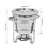 7L Single-barrel Stainless Steel Soup Warmer Pot Food Pan W/ Lid Insulated Soup Pot for Self- Environments & Daily Life