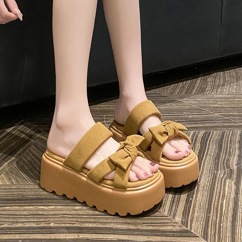 Fashion 7CM Casual Wedge Slippers Women New Summer Non Slip Platform Sandals Woman Open Toe Comfortable Female Chunky Beach Slippers