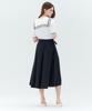 MIND BRIDGE WOMEN [W] Pleated Belted Elastic Skirt - 3 Colors
