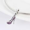 New Original Copper Plated Accessories Fashion Charm Perfume High Heels Bead Fit Pendant Bracelet For Women Diy Jewelry Gift