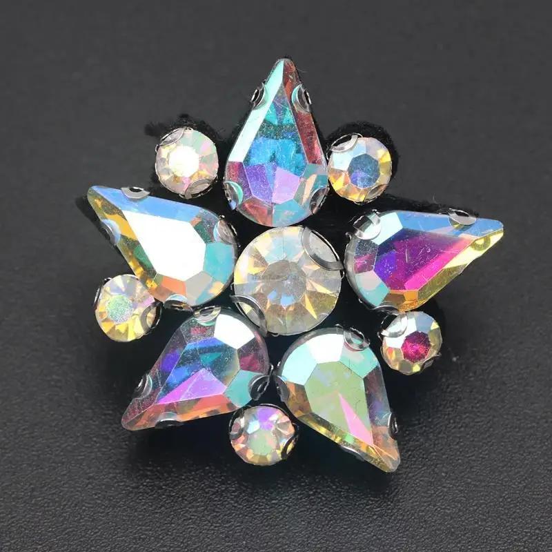 Luxurious Rhinestones Shoe Decoration Clips Colorful Gems Shoe Charms Pearl Sneaker Shoelaces Diamond Buckles Shoes Accesories