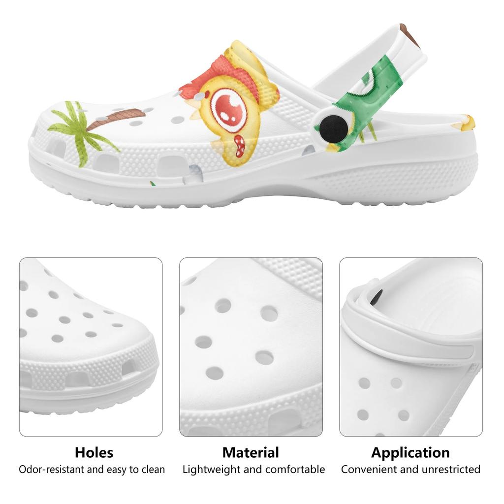 Adult Unisex Art Printed EVA Casual Clogs Lightweight Flexible Slip On Soft Shoes Lightweight Summer Sandals Daily Walking