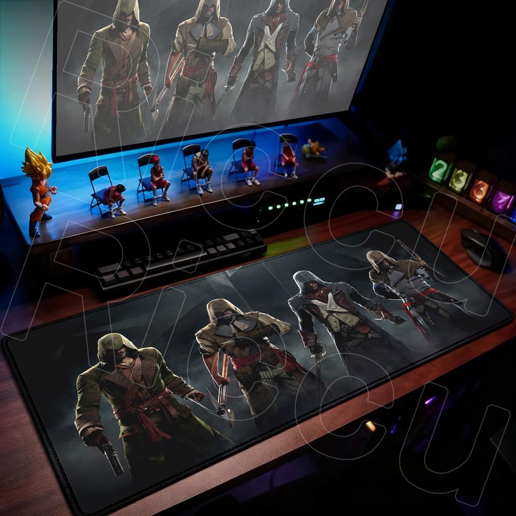 40x90cm Large Gamer Mouse Pad A-Assassin S -Creed Laptop Non-slip Deskmat XXL Durable Keyboard Cabinet Gaming Office Accessories