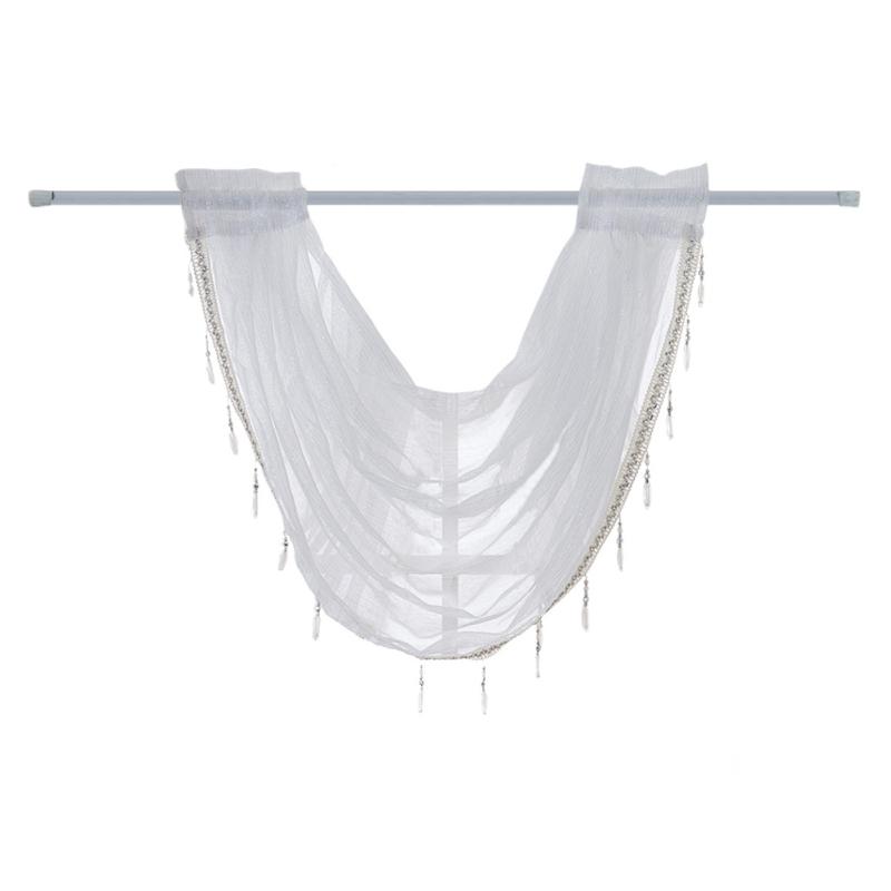 White Window Curtain Sheer Voile Drapes for Living Room Bedroom Balcony Bathroom