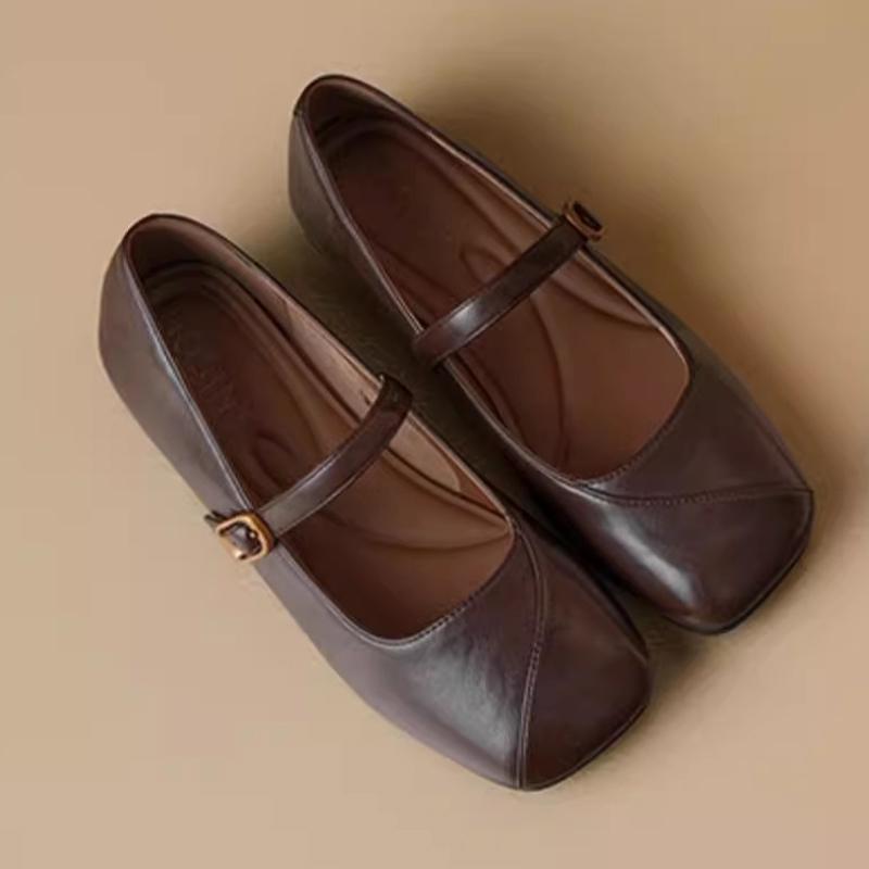 

Модные балетки Женские лоферы Обувь Квадратный носок Модная Платье Спортивная обувь Неглубокие Новые сандалии Женские 2025 Дизайнерская Роскошная Обувь Женская 40 коричневый