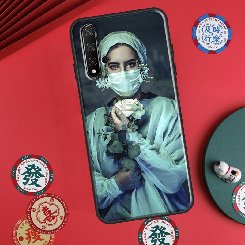 Cartoon Medicine Doctor Nurse For Huawei P20 P40 P30 Lite P60 Pro Nova 12s 11i 12i 10 9 SE 5T Y91 Y90 Y60 Y70 Y72 Y61 Case