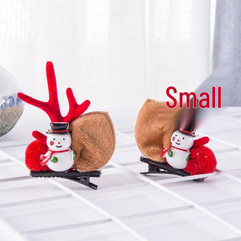 Santa Claus Hair Clips: Adult & Children's Christmas Antler Accessories
