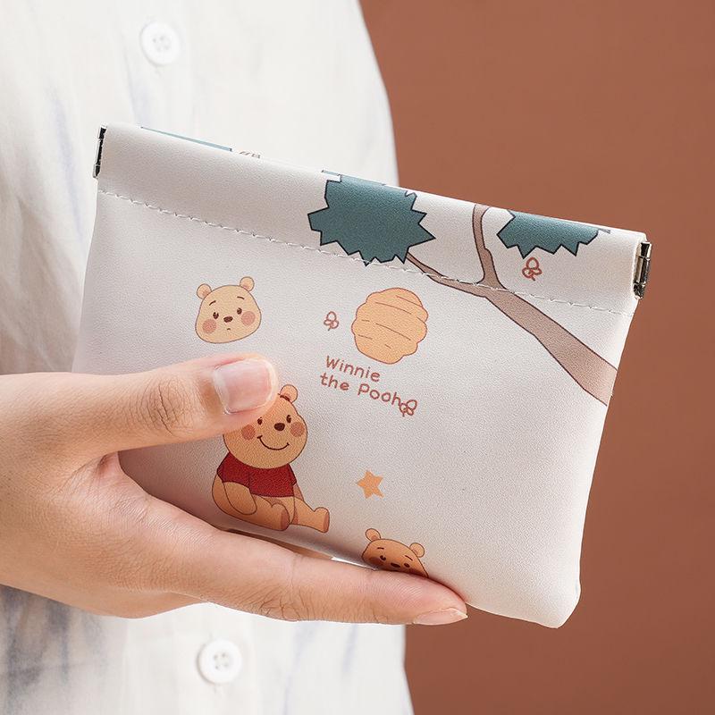 Mini-Kosmetik- und Essentials-Tasche im Cartoon-Stil - Tragbare Lippenstift-, Kopfhörer- und Kabeltasche für Damen mit Automatikverschluss