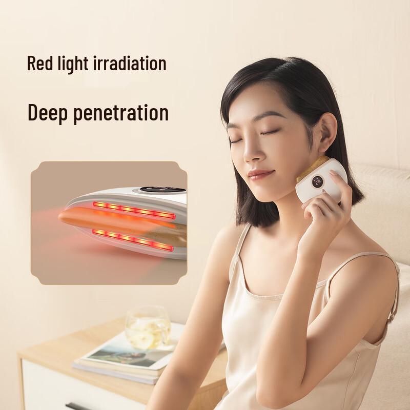 Red Bian Stone Electric Gua Sha Massager Gift Set