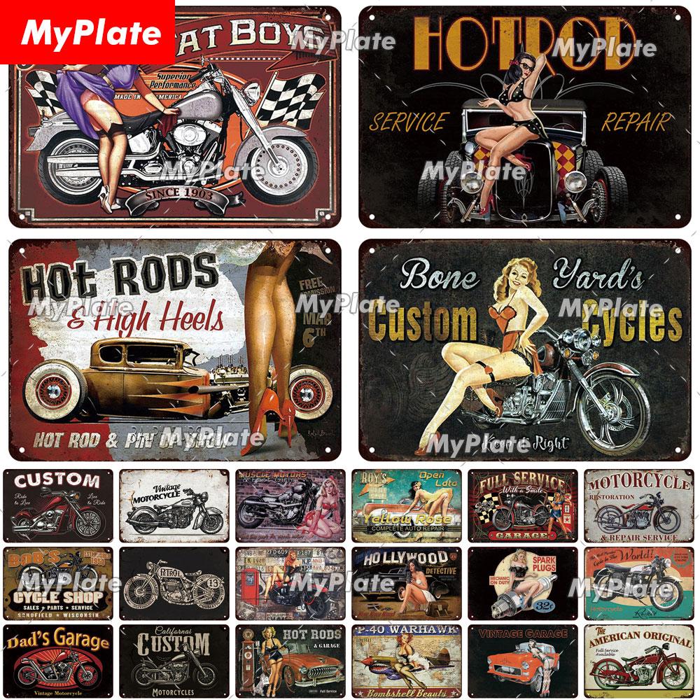 

Моторное масло Металлическая вывеска Винтажная табличка Жестяной знак Настенный декор для гаража Клубные тарелки Поделки Искусство Плакат Запчасти & Сервис Пользовательский оптовая торговля