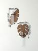 1/2 Pcs Brown Wooden Wall Planters Turtle Back Leaf Plant Pots Indoor Propagation Station Wall Decor Vase Stand Home Decorations