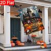 2D Flat - 2D Flat Welcome Halloween Haunted House Garden Flag X 3 (1) Outdoor Garden Flag Double-Sided Home Decoration Courtyard Decoration Outdoor D