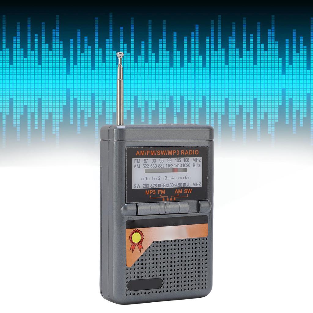 FM MW SW Radio Battery Operated Portable Radio MP3 Player Excellent Reception Sound Seniors Radio with Card Slot for Home Outdoor Use