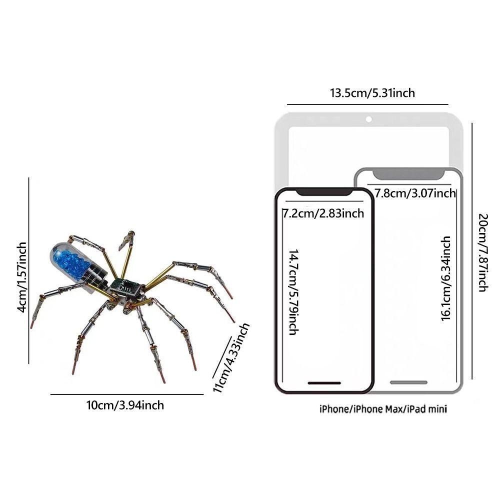 3D-pussel Metallmodellkit Metall Cyberpunk-insekter Monteringspussel DIY-aktiviteter